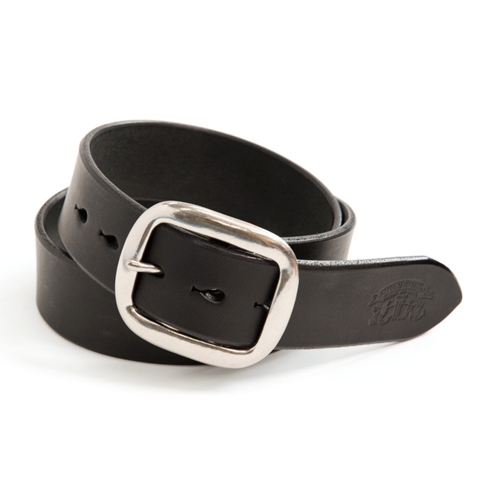 Studio D'Artisan Cowhide Leather Belt - Black