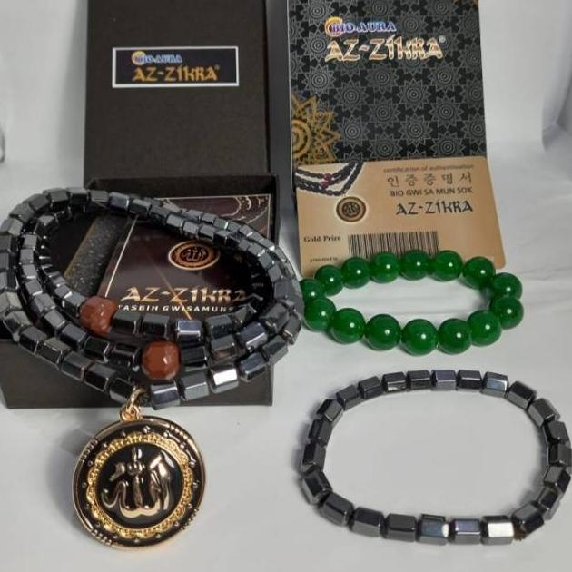 Kalung dan Gelang Tasbih Set Kesehatan Az-Zikra Lafaz Allah