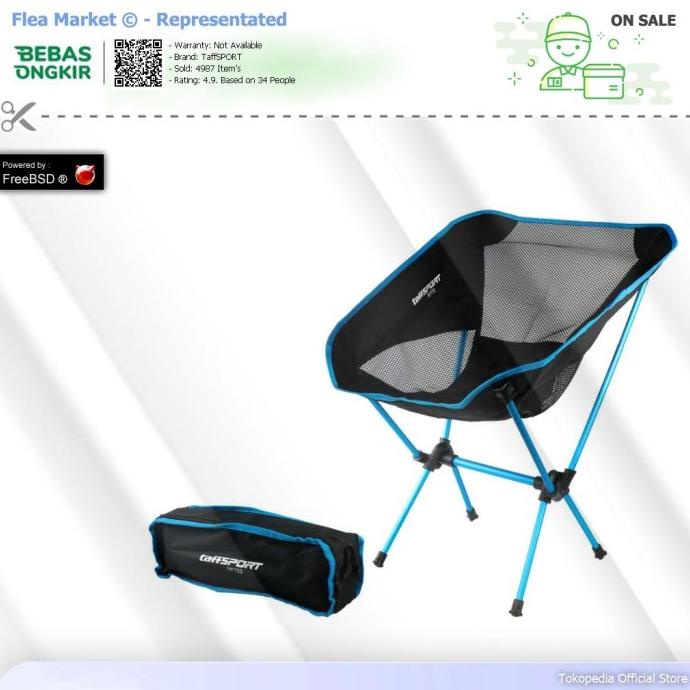TaffSPORT Kursi Lipat Memancing Folding Fishing Chair - SF733