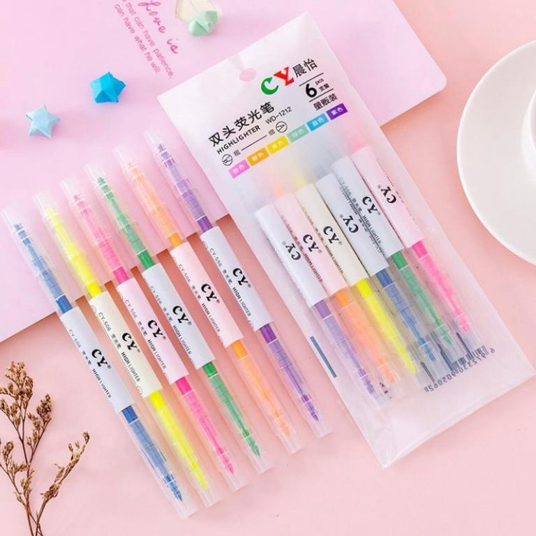 

[PROMO NS1A] 6PCS STABILO SET WARNA DOUBLE SIDE PULPEN DUA SISI HIGHLIGHTER 6 IN 1/1 SET 6 SAMPAI 12 WARNA Get it now