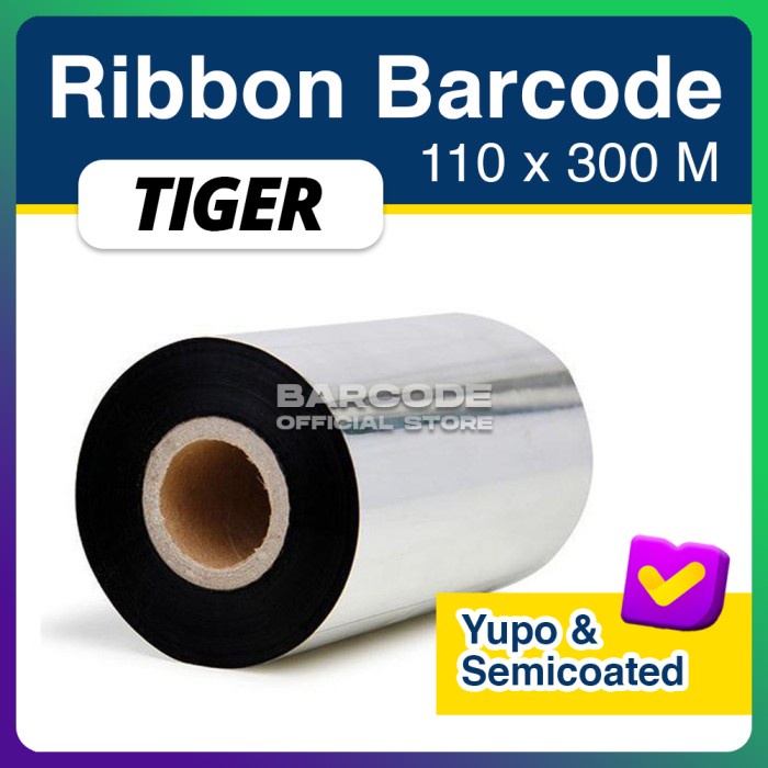 RIBBON BARCODE WAX RESIN UKURAN 110 X 300 METER 110x300 M TERLARIS