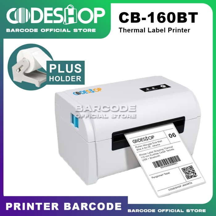 BARCODE PRINTER CODESHOP CB-160 / CB160 BT / CB-160BT USB THERMAL A6