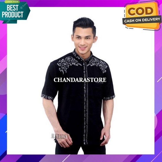 Atasan Keren Murah 2022 Cowok Import Motif Model Kemeja Lebaran Bordir Kurta Koko Laki Laki Premium 