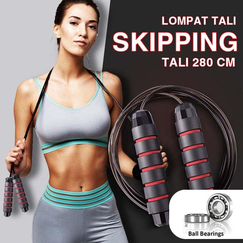 Terbaru Tali Skiping/Alat Lompat Tali/Jump Rope Skiping/Workout Lompat Tali - Ai