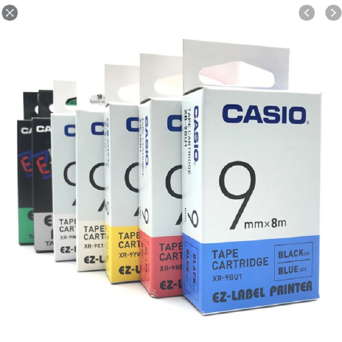 CASIO EZ Label Tape 9mm for Printer KL60 KL120 KL820 KL7400 ORIGINAL