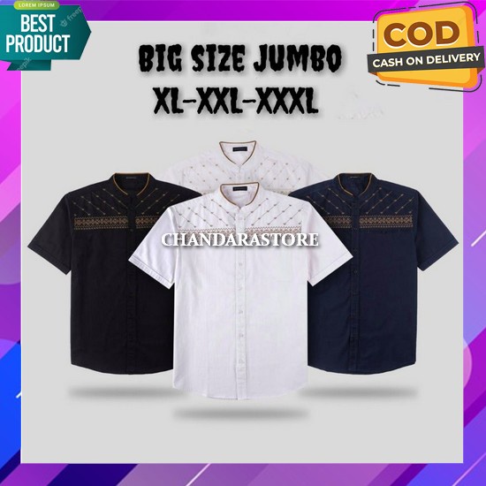 Koko Pria Premium Model Kemeja Lebaran Koko Pria Muslim Jumbo Distro Cowok Import Motif Mewah Elegan