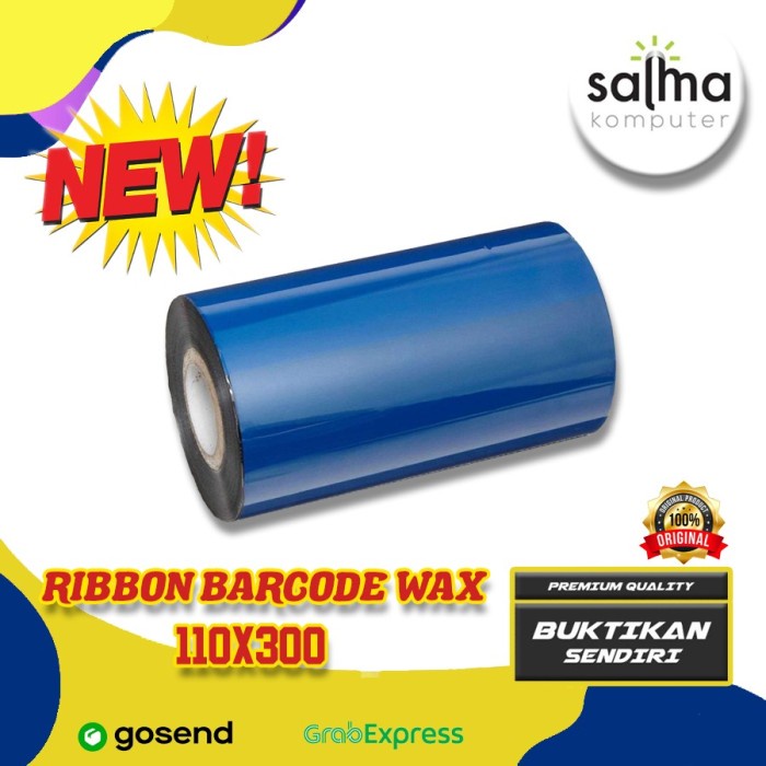 RIBBON BARCODE WAX 110X300