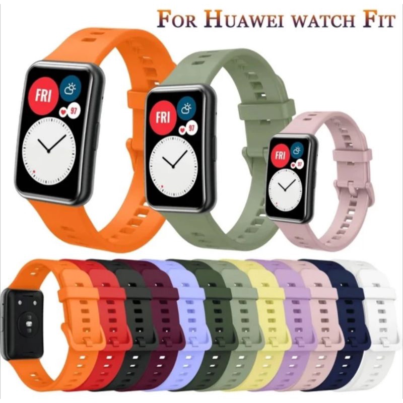 Strap Silicone / Tali Jam Huawei Watch Fit / Watch Fit Elegant