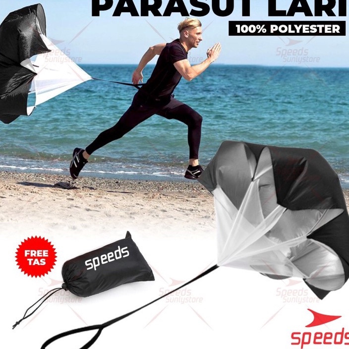 Diskon PARASUT LARI SPEEDS CHUTE ALAT PEMBERAT LARI