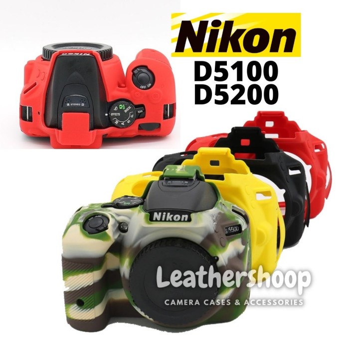 COVER NIKON D5200 D5100 RUBBER CASE KARET PELINDUNG BODY