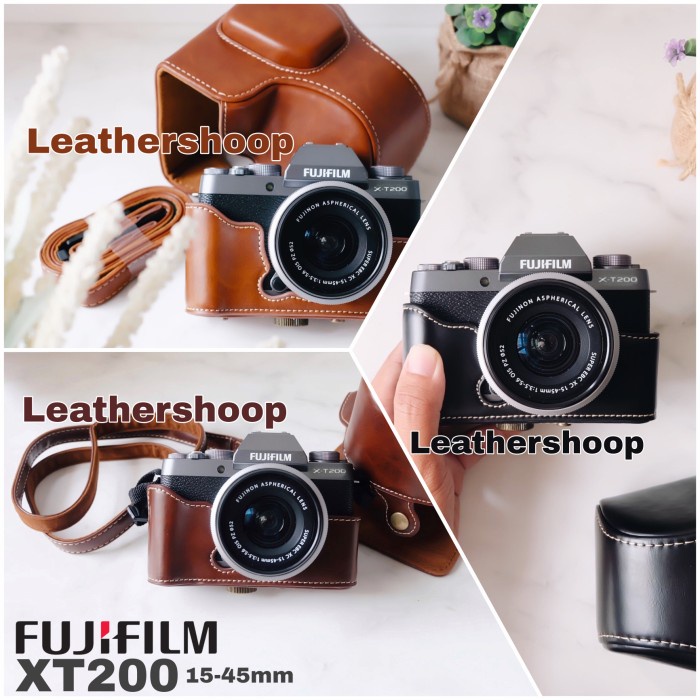 FUJIFILM XT200 FUJI X-T200 LEATHER CASE COVER