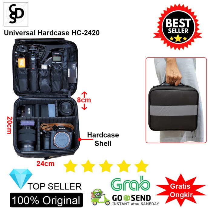 TAS HARDCASE KAMERA - DRONE- ACTION CAM GOPRO WITH PARTITION - HC2420