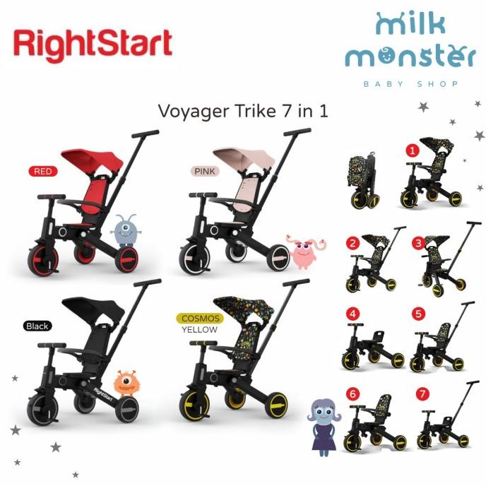 Right Start Voyager 7 in 1 Trike Compact Folding Tricycle/Sepeda Anak