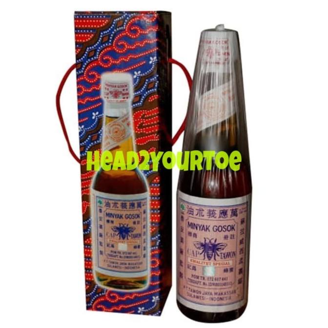 Minyak Gosok Cap Tawon (Tutup Putih) Asli Makasar