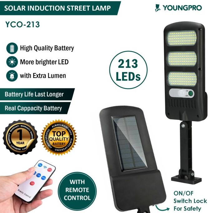 YOUNGPRO YCO150 Lampu Jalan Outdoor Led Solar Panel Hemat Energi