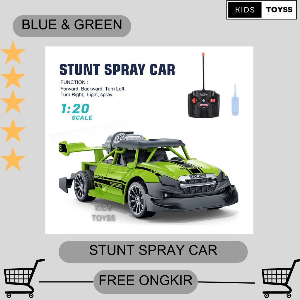 Mainan RC SPEED POLICE 1:20 SPRAY RC Asap RC Mobil Remote Control Asap