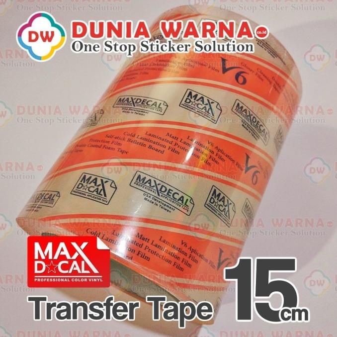 

;&;&;&;&] [15cm] MAXDECAL Masking Transfer Tape Media Cutting Sticker Bening