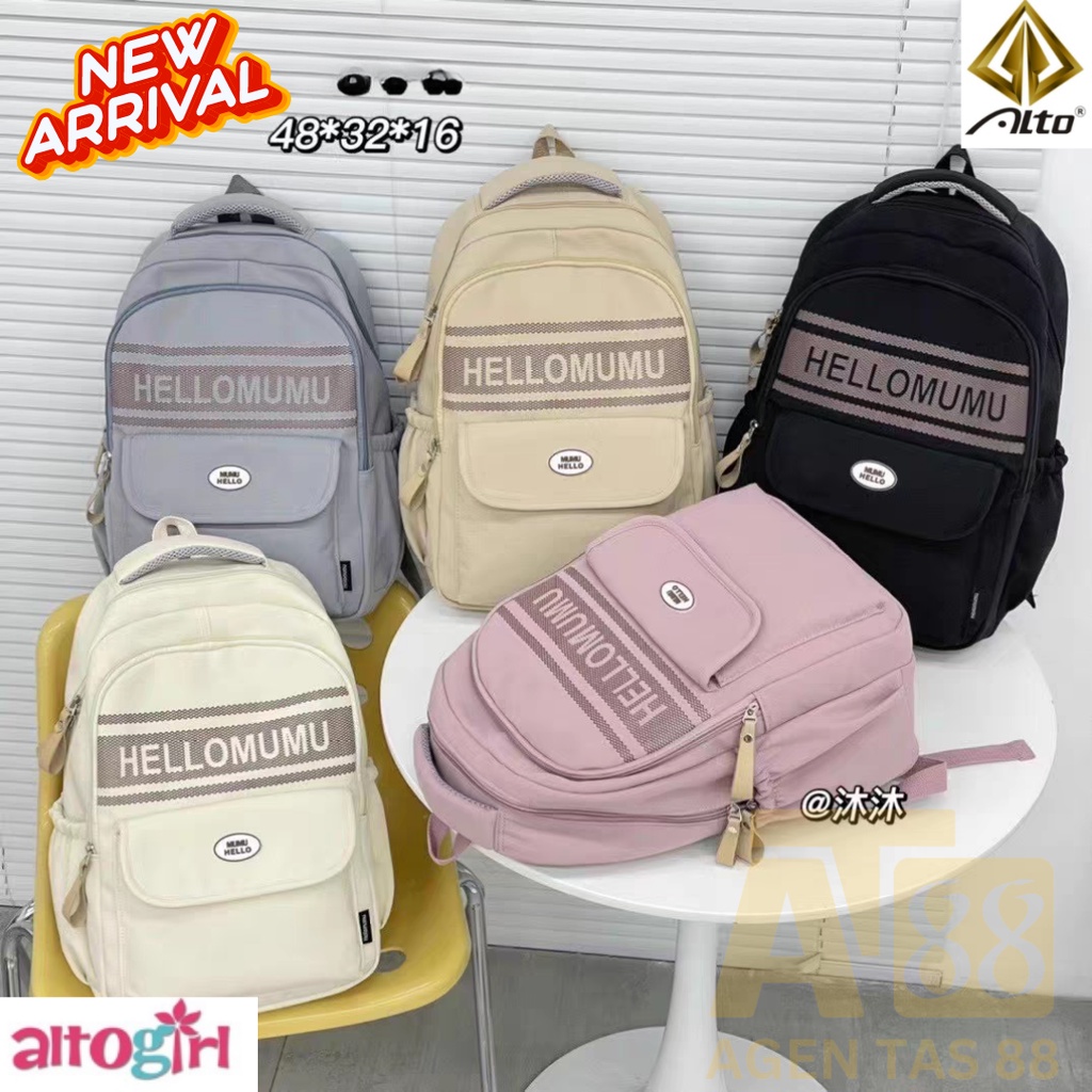 TAS RANSEL SEKOLAH WANITA KOREA IMPORT TAS SEKOLAH ANAK PEREMPUAN SD SMP SMA IMPOR ALTO ORI 37