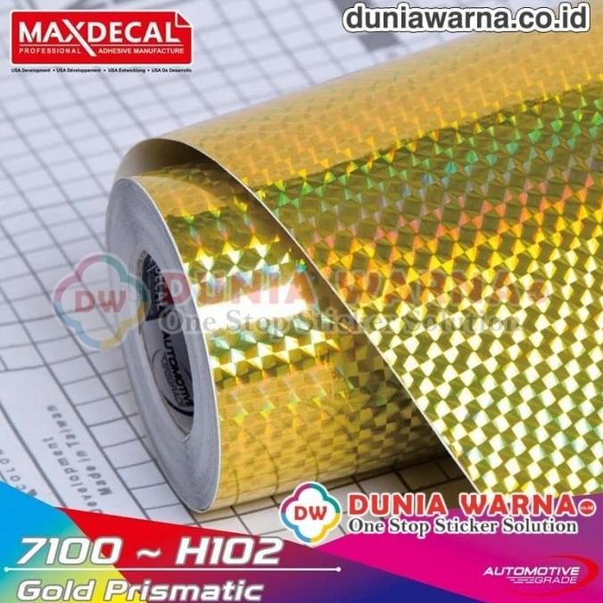 

{{{{}}] MAX DECAL H102 Dasaran Vinyl Hologram Sisik GOLD Printable Lentur