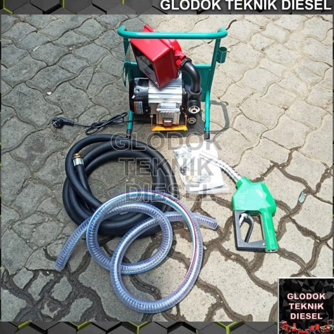 Pompa Minyak Oli Solar Elektrik With Flow Meter Wipro Pmef3 Original