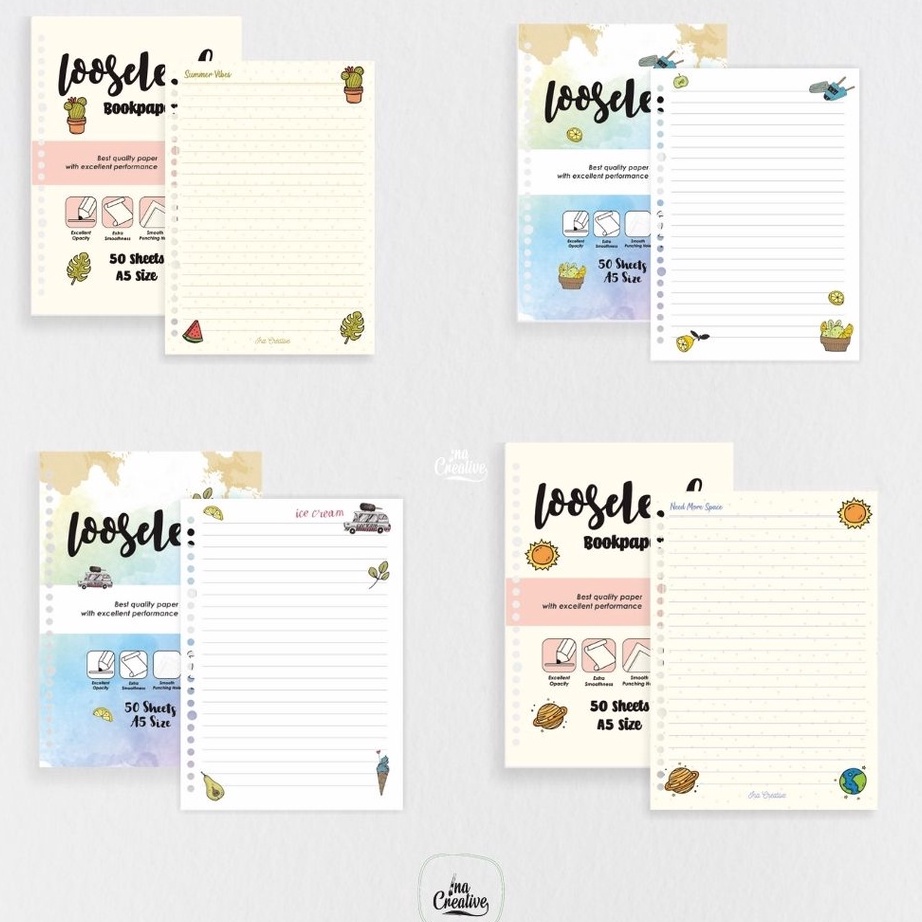 

Seller✷ Ina Creative Loose Leaf A5 H33 ✵