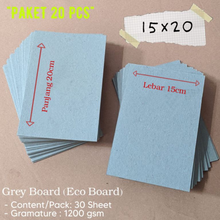 

[PROMO H4BF] PAKET 20pcs - (15x20) Greyboard No.30 Sale of Day