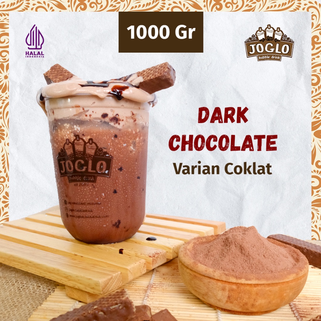 

Bubuk Numan Dark Chocolate 1Kg Dark Chocolate Powder 1Kg Joglo Bubble Drink