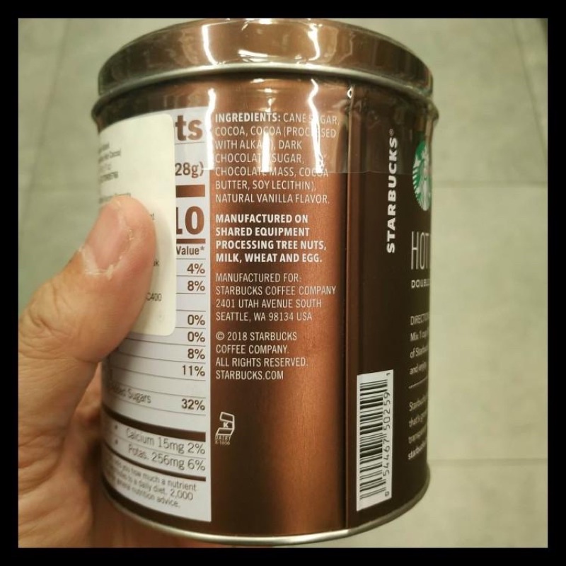 

Starbus Hot Cocoa Double Chocolate Tin 7Oz