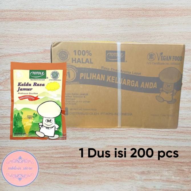 

Totole Kaldu Jamur 40 Gram Dus isi 200 pcs