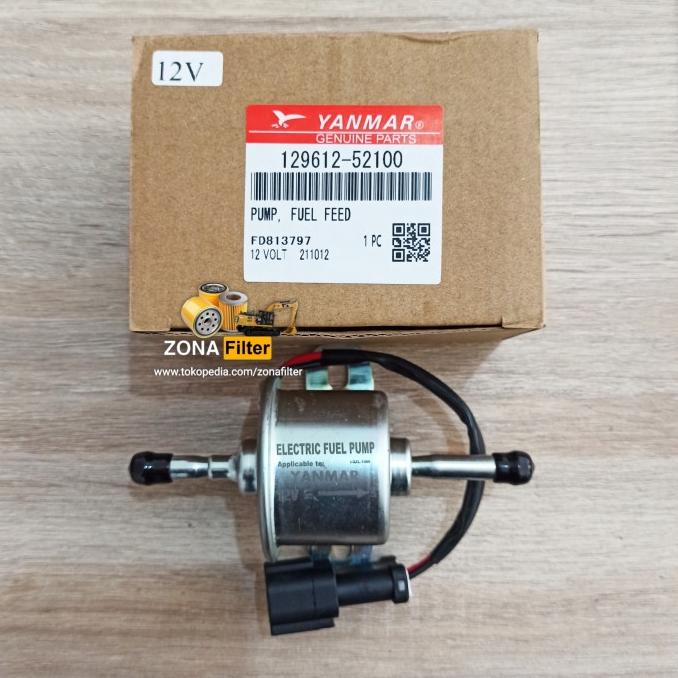 Pompa Solar Yanmar 129612-52100 12V Electric Fuel Pump 129612 52100