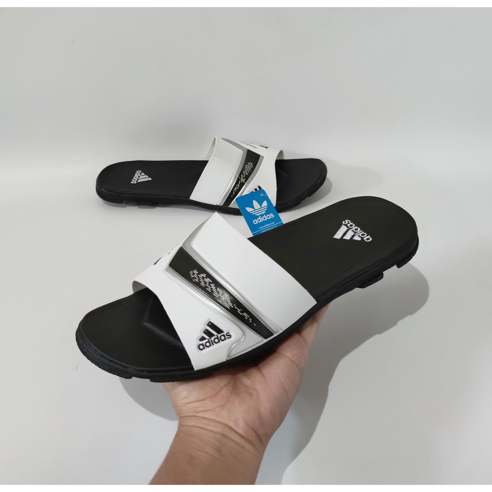 よ SANDAL PRIA NITRO PUTIH HITAM/SANDAL SELOP PRIA/SANDAL KASUAL/SANDAL DISTRO/SANDAL RUMAH/SANDAL SA
