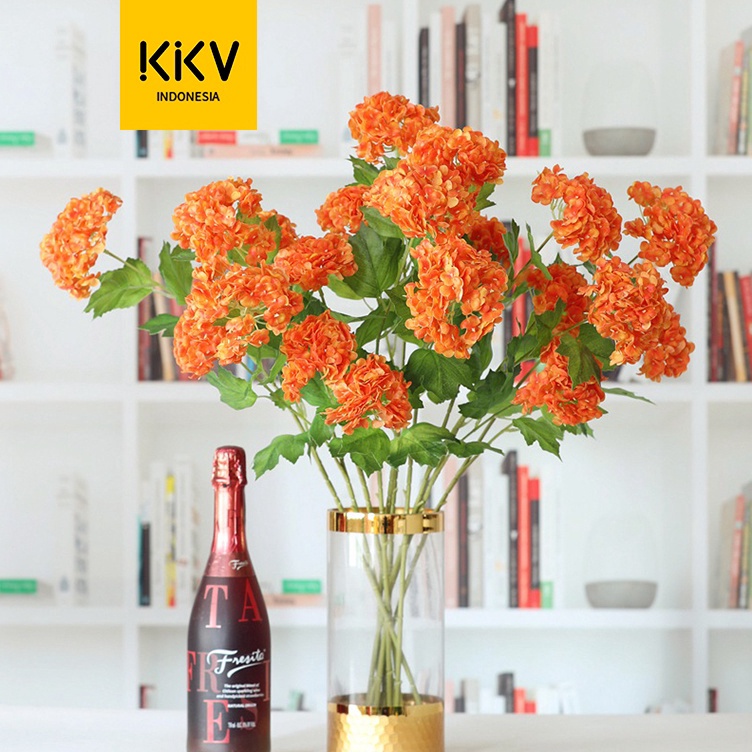 ➳Diskon✲➺ KKV - Sladko Cymbidium White | Snapdragon White | Hydrangea Pink Flowers | Hydrangeas Pink