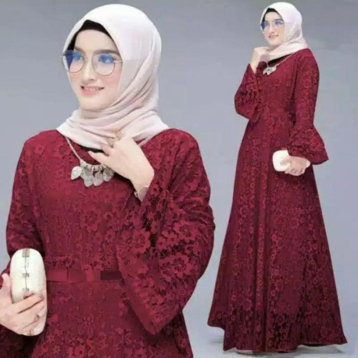 TERLARIS - MAXI YUNITA/GAMIS BRUKAT/GAUN PESTA MULISMAH