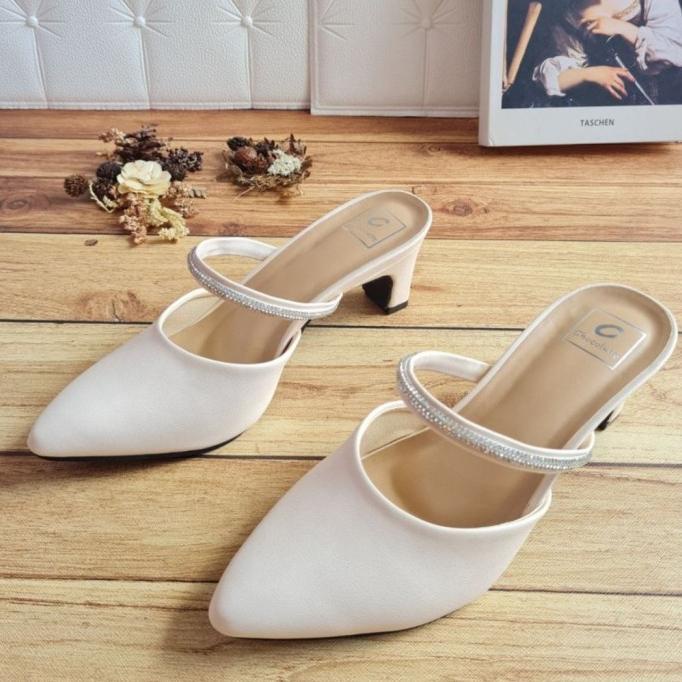 Heels Pesta Sepatu Wanita Selop Pesta Wanita High Heels Remaja Mewah