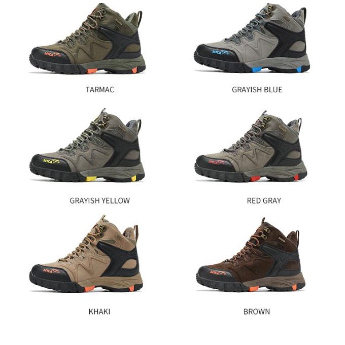 Sepatu Gunung Hiking Pria Snta 496 Original Semi Waterproof