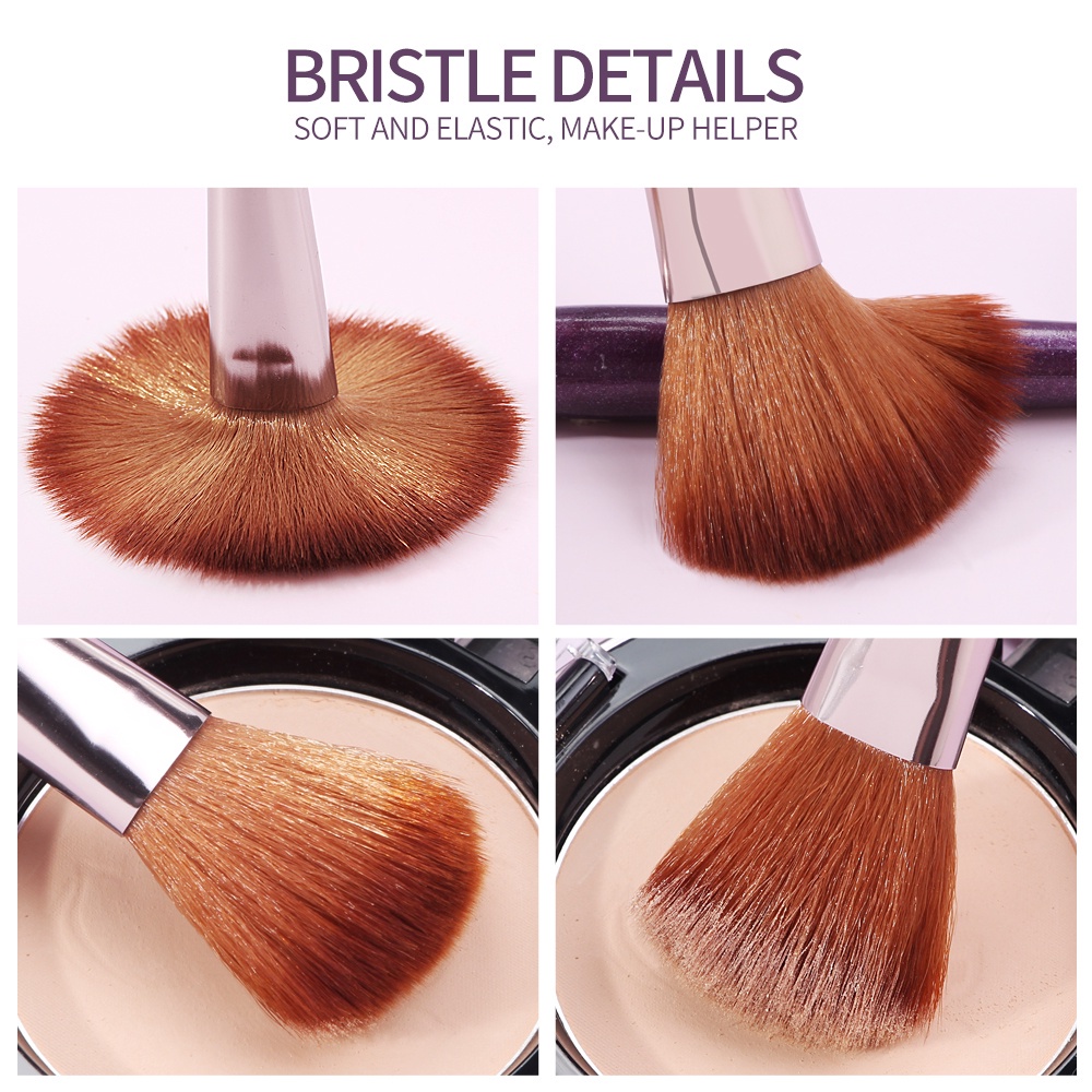 Maange 18 Pcs/Set Makeup Brushes Blush Small Fan Eyebrow Eyeliner Eyeshadow Soft Hair Brush Tools