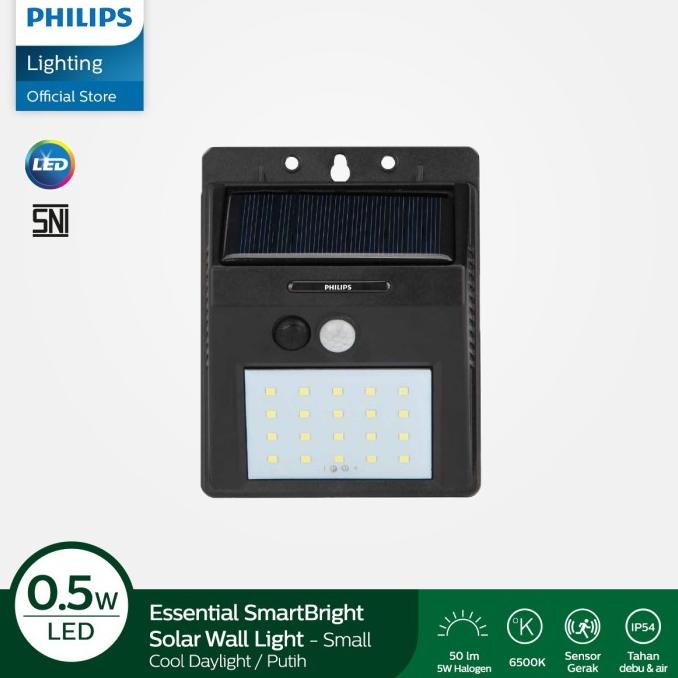Philips Essential SmartBright Solar Wall Light Small