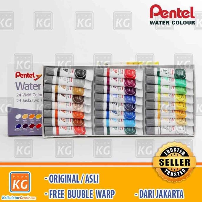 

Cat Air Pentel 24 Warna Lukis - Water Colours Pentel Wfrs 24 Colours Dijamin Puas