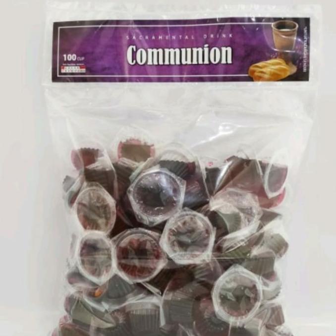 

anggur perjamuan communion isi 100 cup