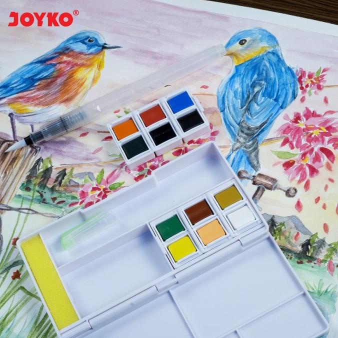 

Watercolor Cat Air Joyko Wc-2000 12 Colors Warna Kualitas Premium