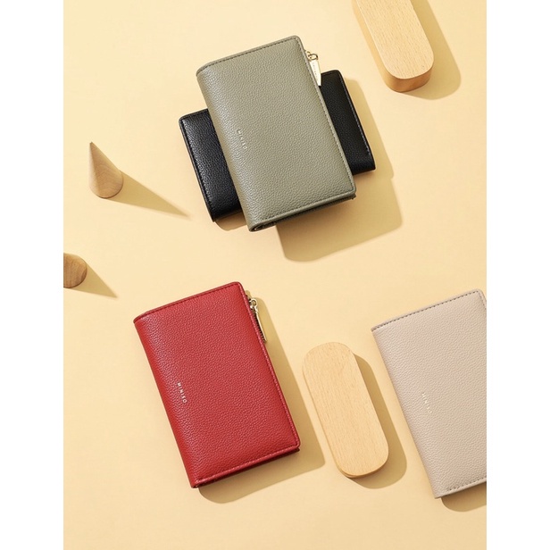 COD BALI MINISO Two-fold Zipped Women's Wallet Dompet Wanita Dompet Miniso Dompet Lipat