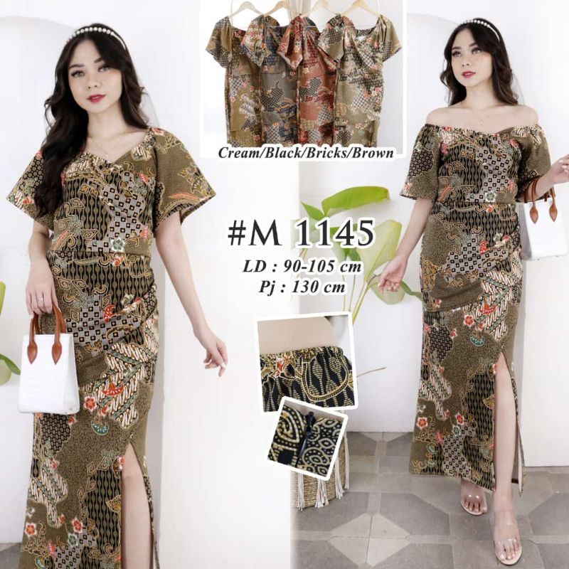 Long Dress Scuba Batik