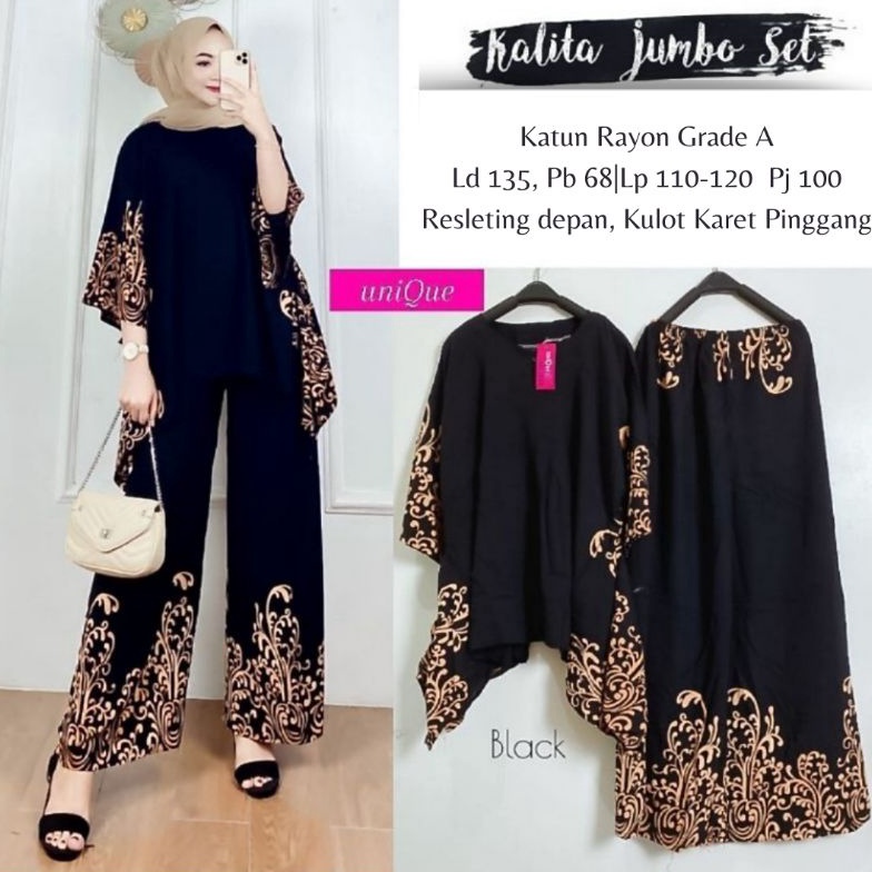70 KALITA SET WAKA ORI PREMIUM SETELAN RAYON WAKAWAKA ONE SET JUMBO ➴Dijual Murah