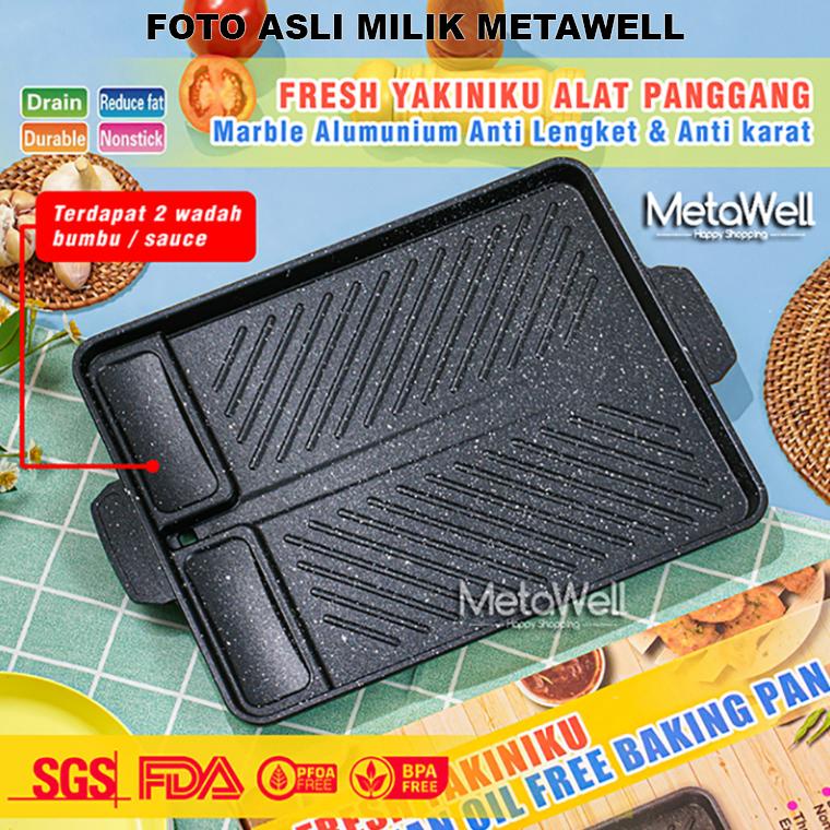 META YAKINIKU GRILL PAN GM-2157 Panggangan multifungsi murah anti lengket/alat panggang sate ayam da