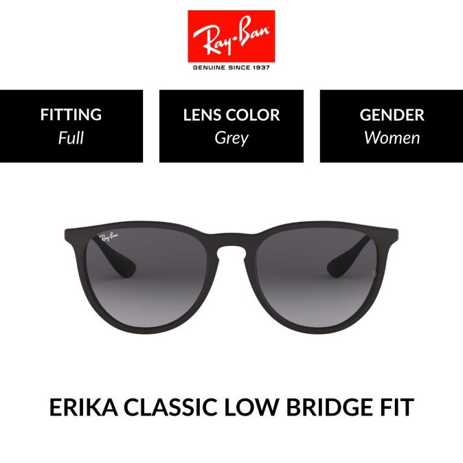 Terbaik Ray-Ban Erika | Rb4171F 622/8G | Full Fitting | Sunglasses | 57Mm Stok Terbatas