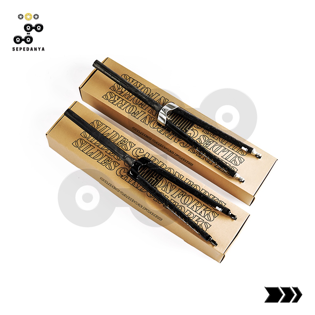 Sildes by Ardently Full Carbon Fork 700c Over Size model Classic Sepeda Fixie Fixed Gear Track Road 