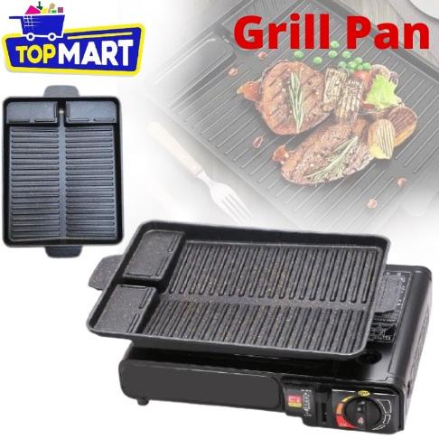 Yakiniku GrillPan Barberque Grill Pan Alat Pemanggang BBQ Non-stick Tempat Pemanggang Daging / Alat 