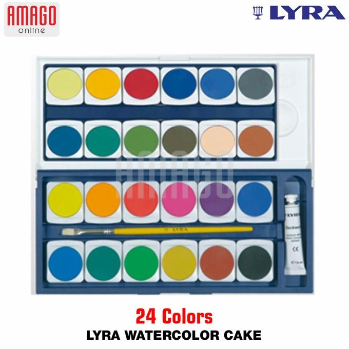 

Lyra Water Color Cake - 24 Colors - 8117241 (Cat Air) Kualitas Premium