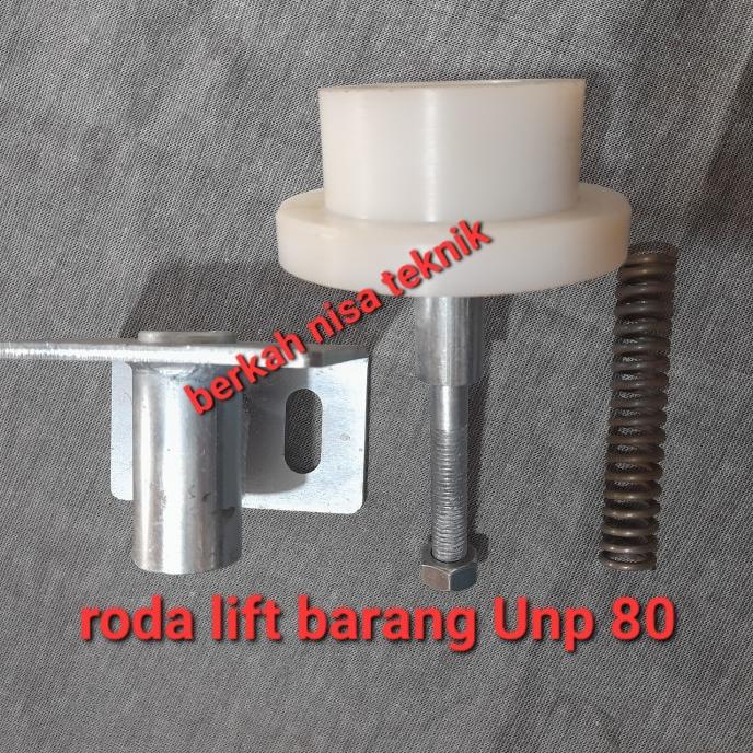 Roda Lift Barang unp 80 / nilon / roda nylon cargo lift UNP 80 Murah