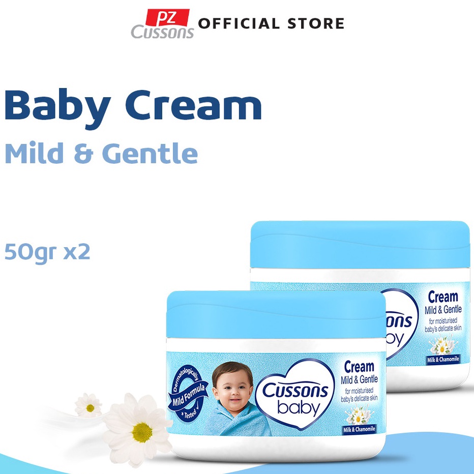 ✵Harga Termurah Cussons Baby Cream Mild & Gentle 50gr x2 H96 ✸